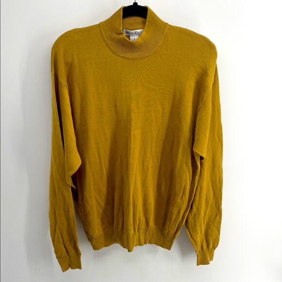 NWT Anthology 100% silk mock neck fine knit pullover sweater sz M - Picture 1 of 7